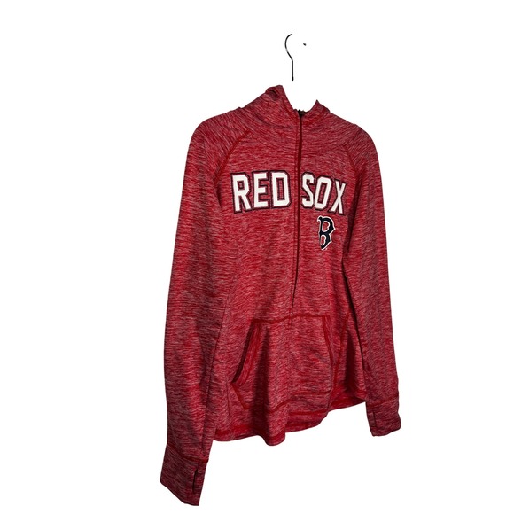 4HER by Carl Banks Red Sox Full Zip‎ Hoodie Athletic Jacket Womens Size L - Picture 2 of 5